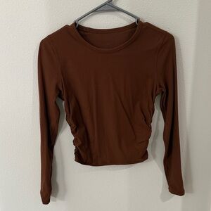 lululemon athletica Rich Brown Long Sleeve Top